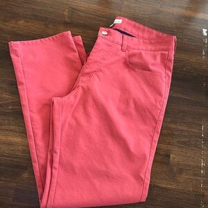 Peter Millar EB66 5 Pocket Pant / 33 waist, 30 length / Cardinal Red